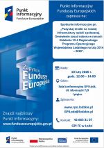 Główny Punkt Informacyjny Funduszy Europejskich w Łodzi zaprasza do udziału w bezpłatnym spotkaniu informacyjnym
