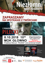 MOK Głowno - Projekcja filmu pt. "Pilecki" i promocja książki "Pilecki śladami mojego taty"”